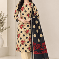 Salina Premium Printed Linen 3PC Luxury Collection V1-D11