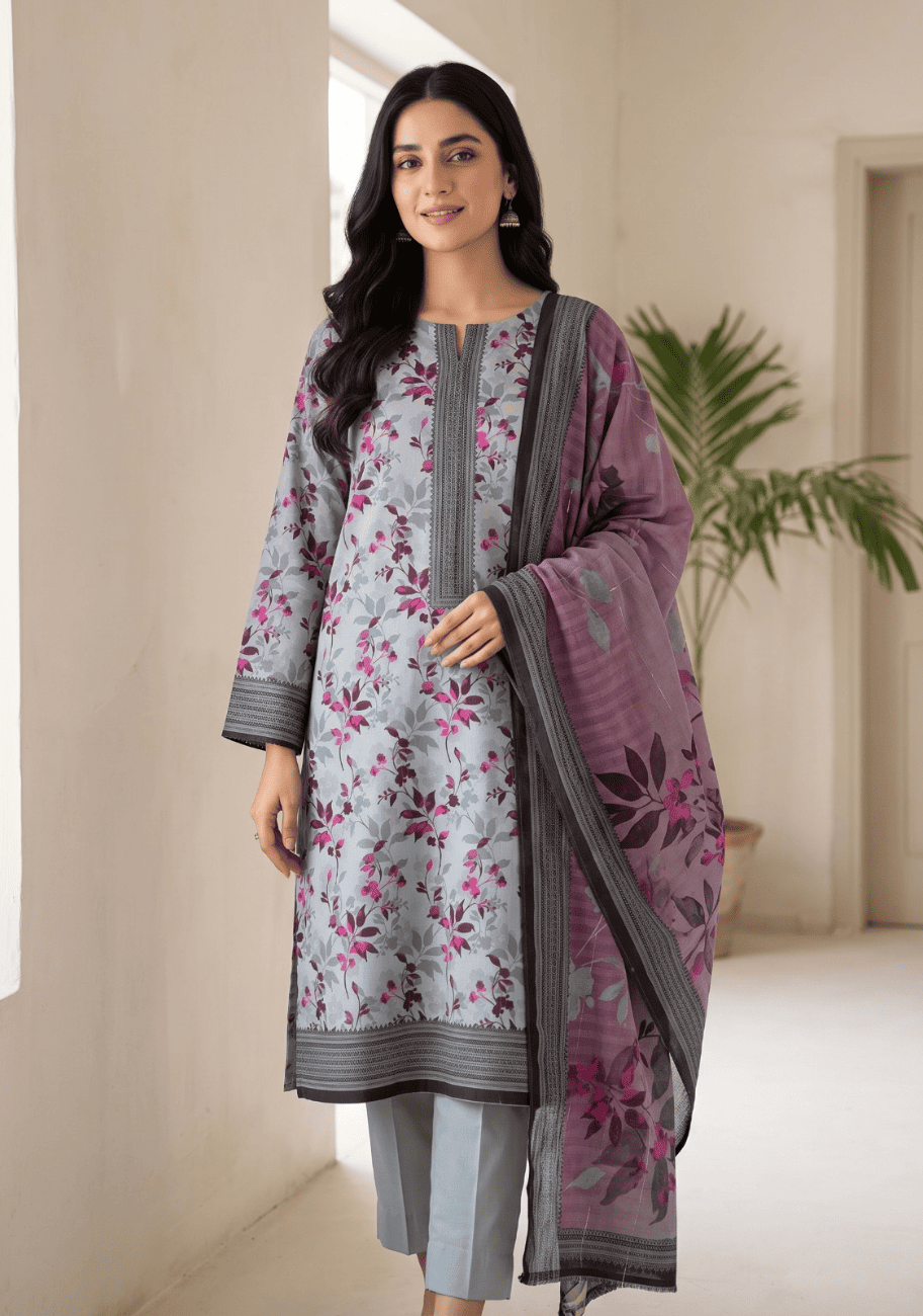 Five Star Luxury Karandi Printed 3PC Suit V5 D2