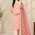 ALKARAM Printed Khaddar 3Pc Suit-V2-D2
