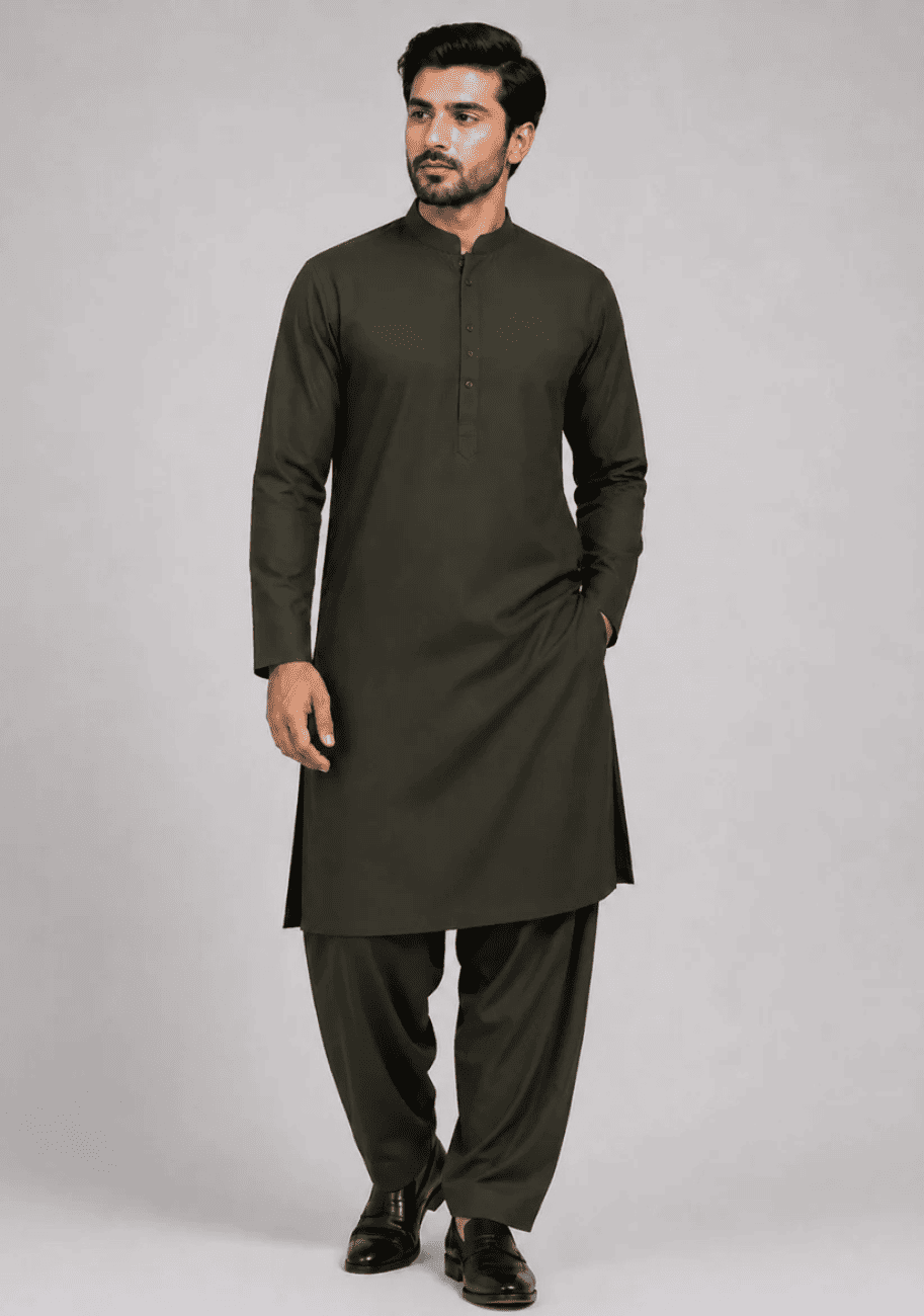 Bin Inam Burak Gents Unstitched Soft Wash N Wear Suit Vol-1-D10