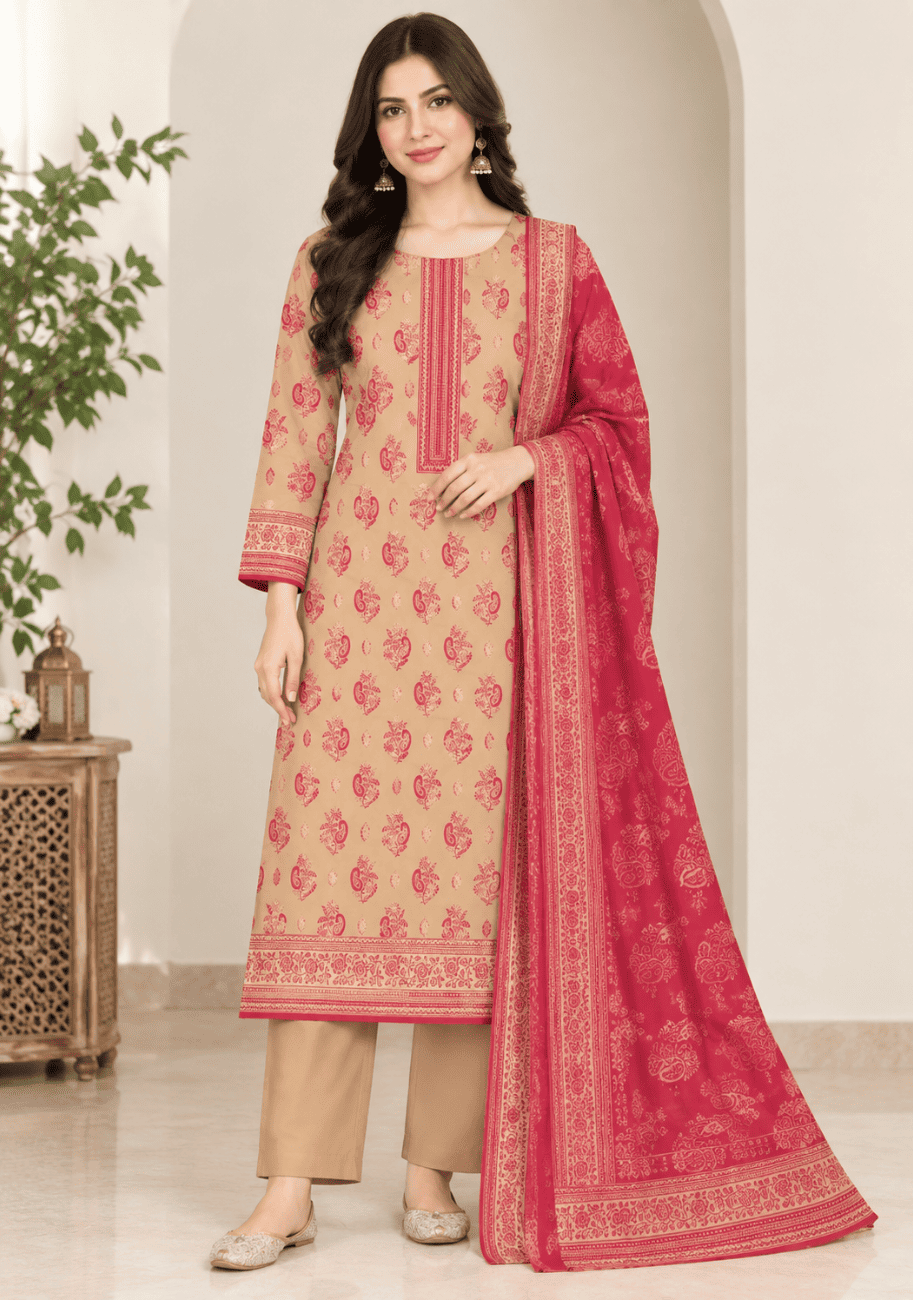 Sabeen Printed Cotton 3PC-V2-D2