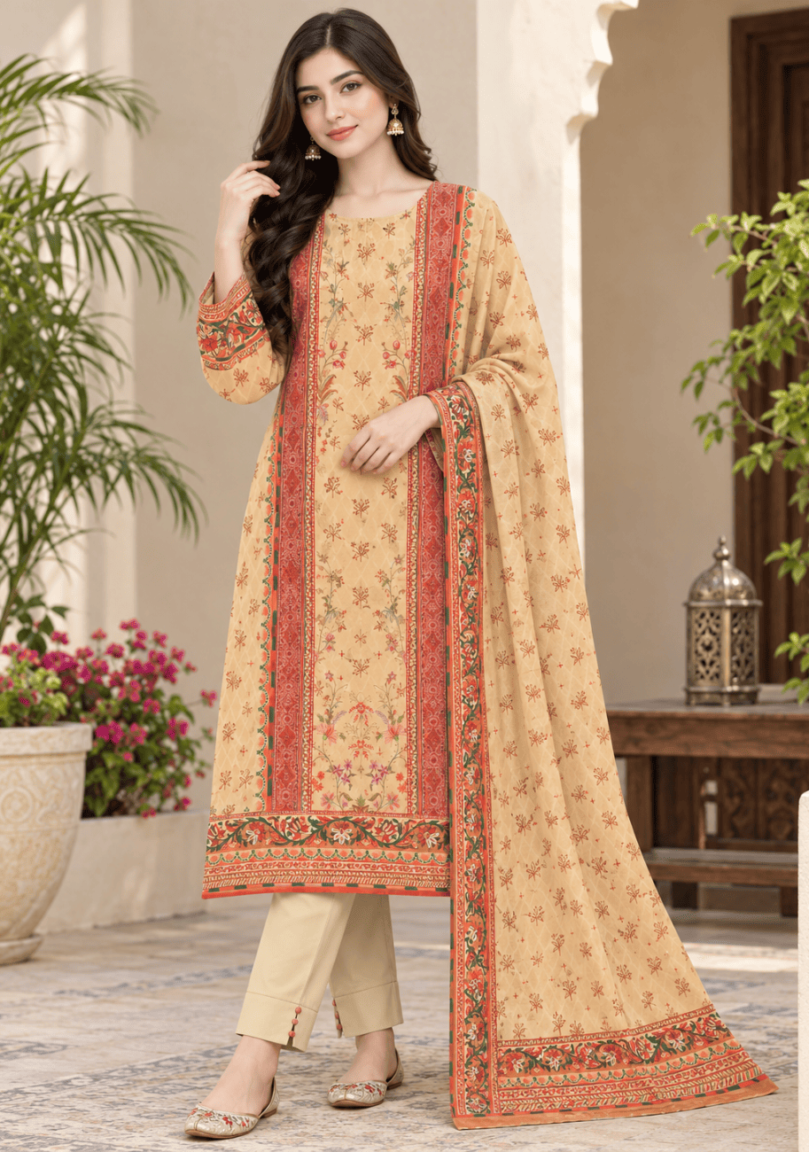 Zellbury Premium Digital Printed Lawn 3Pc-Vol-6-D14