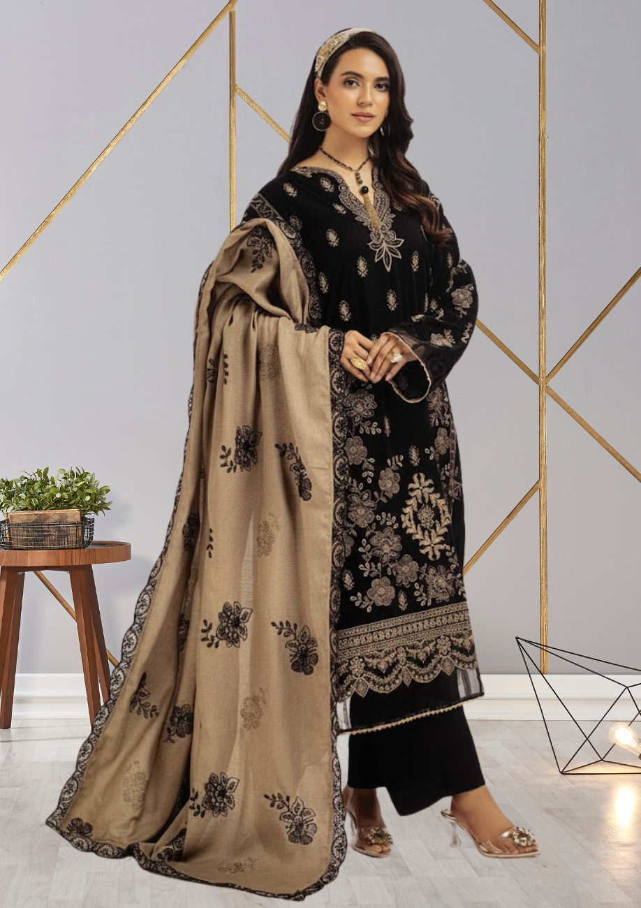 Palwasha Embroidered Winter Collection 3pc D3