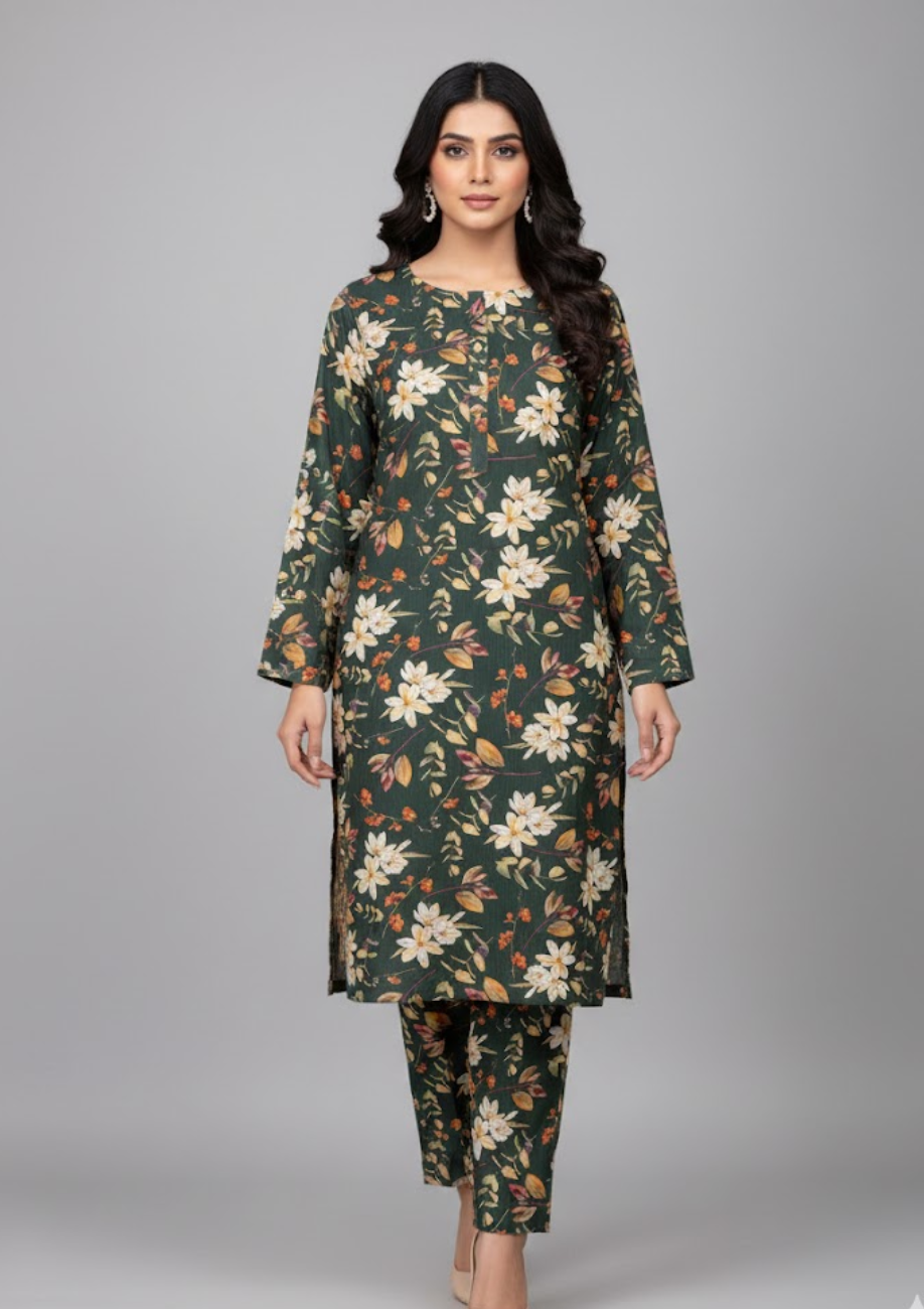 Sabeen Banadora Allover Linen 3pc D43