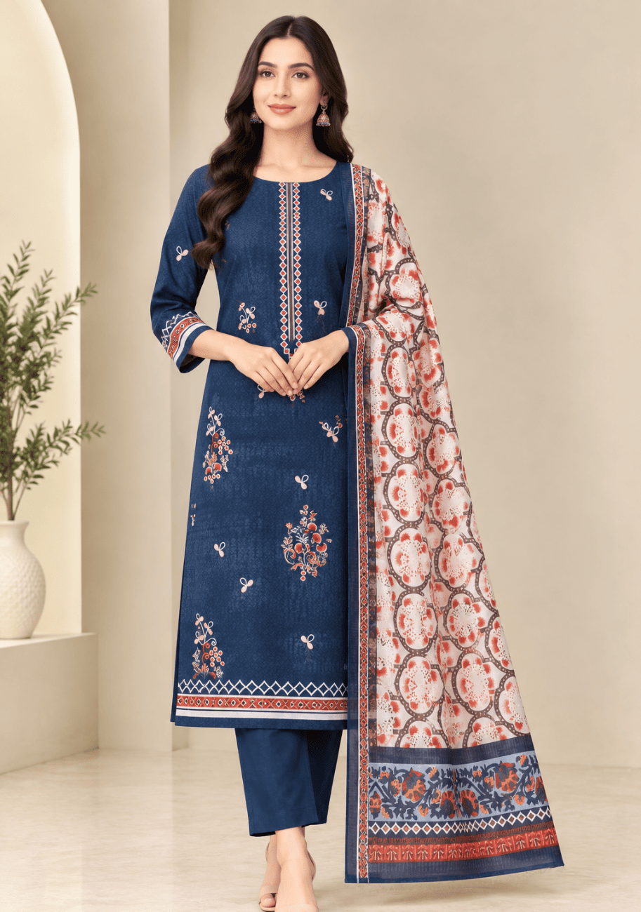 Salina Premium Printed Khaddar 3PC Luxury Collection V2-D2