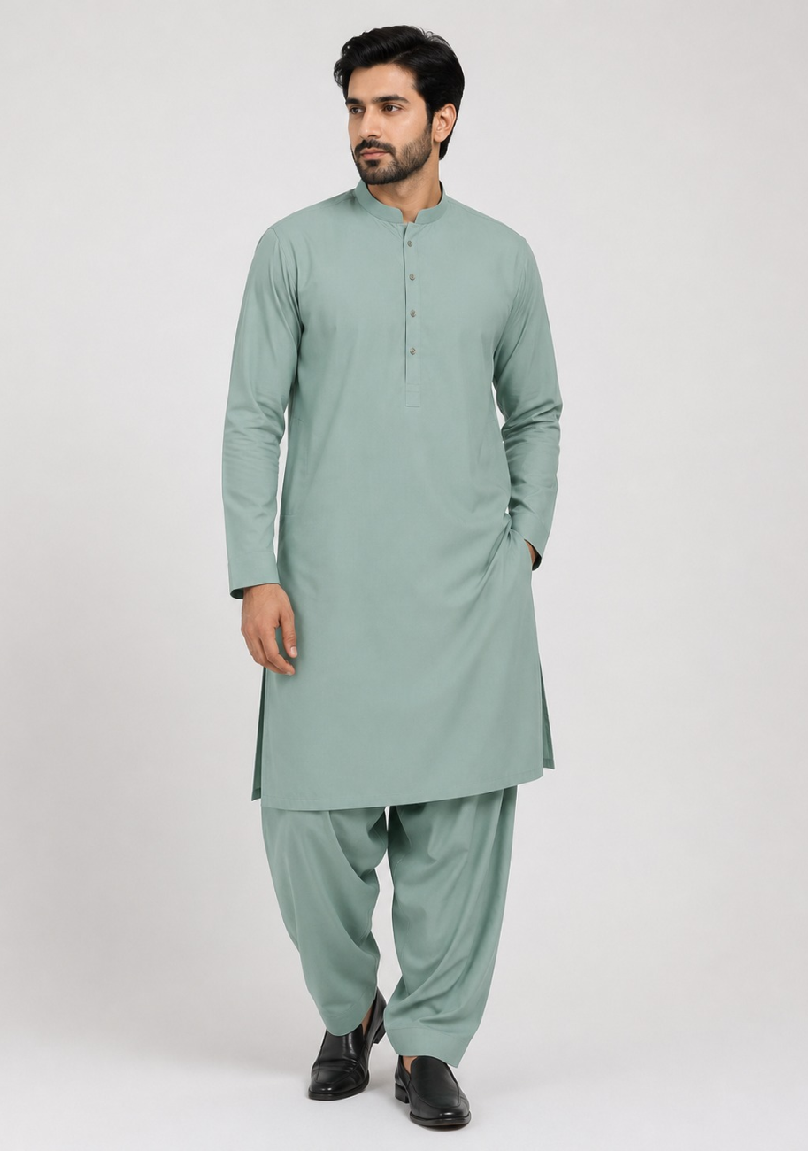 Bin Inam Burak Gents Unstitched Soft Wash N Wear Suit Vol-1-D2