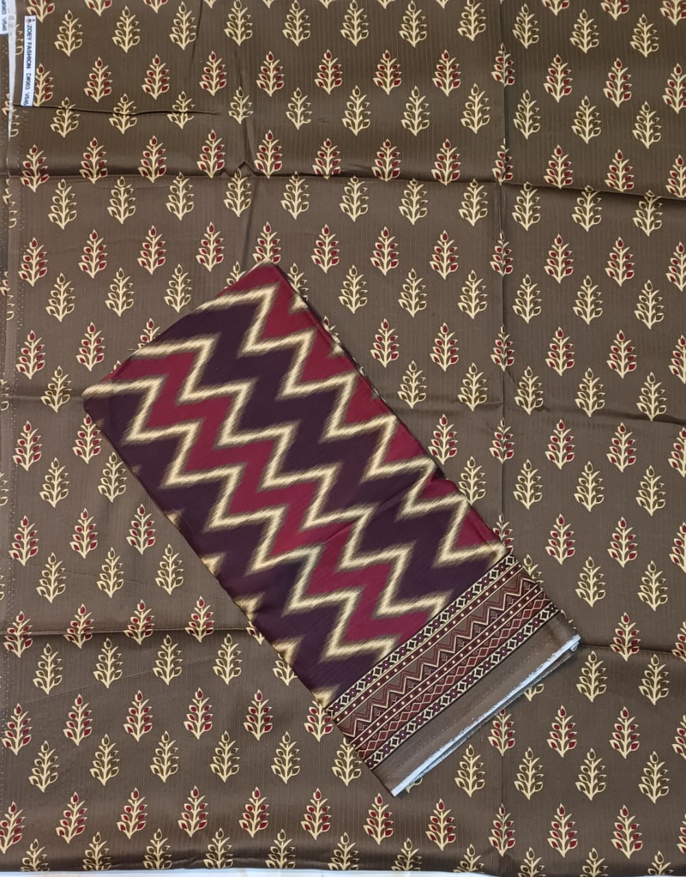 Bin Inam Printed Banadora Linen 3pc D34