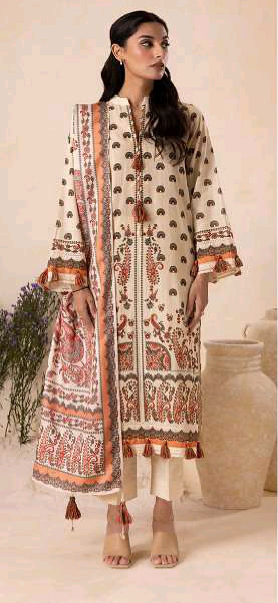 Zellbury Printed Khaddar 3pc D4