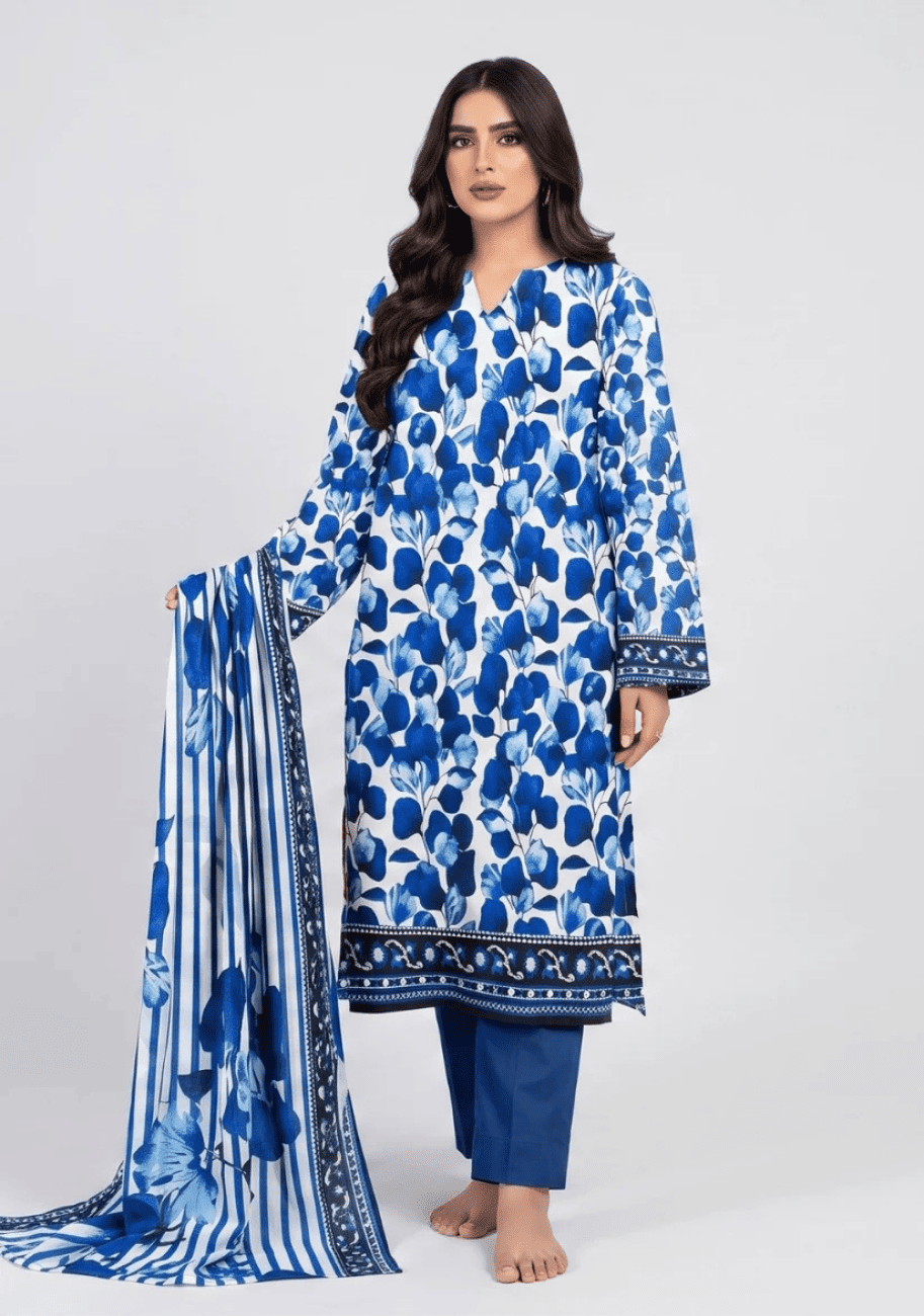 Bin Inam By Jubilee Luxury Printed Summer Lawn 3pc-v7-D7