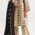 Saya Printed Cotton Khaddar 3pc D14