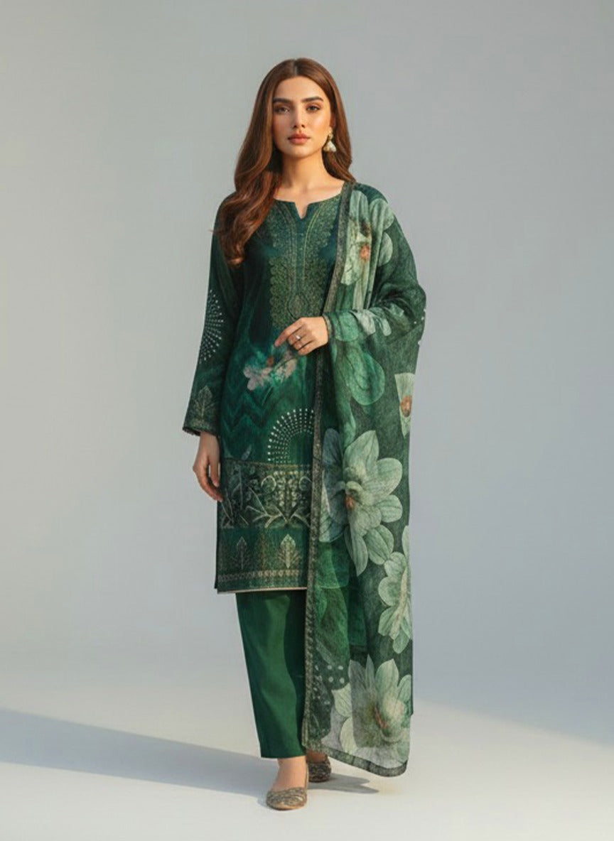 AROSH Embroidered Printed Lawn 3pc Vol-2-D2