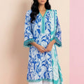Alkaram Printed Luxury Lawn Shirt & DupattaD4