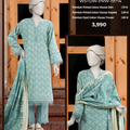 MTJ Luxury Printed Khaddar Viscos 3pc D04