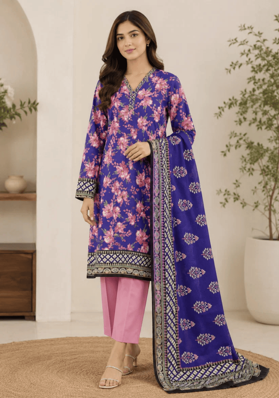 Bin Inam By Jubilee Luxury Printed Summer Lawn 3pc-v7-D2