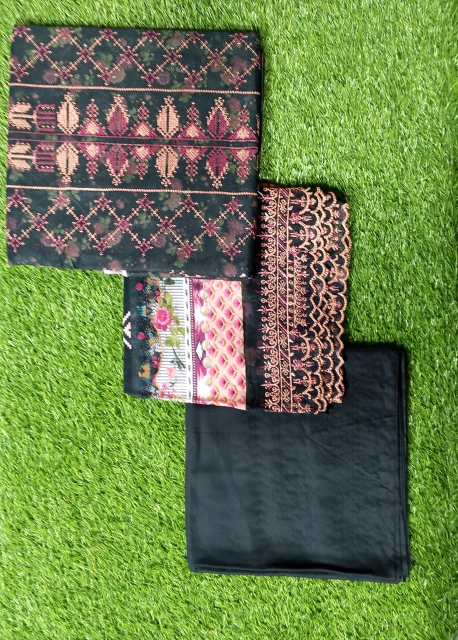 Salina Cutwork Premium Embroidered Lawn 3pc D5