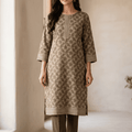 Five Star Printed Velvet Dhanak 2PC Suit V 10 D3