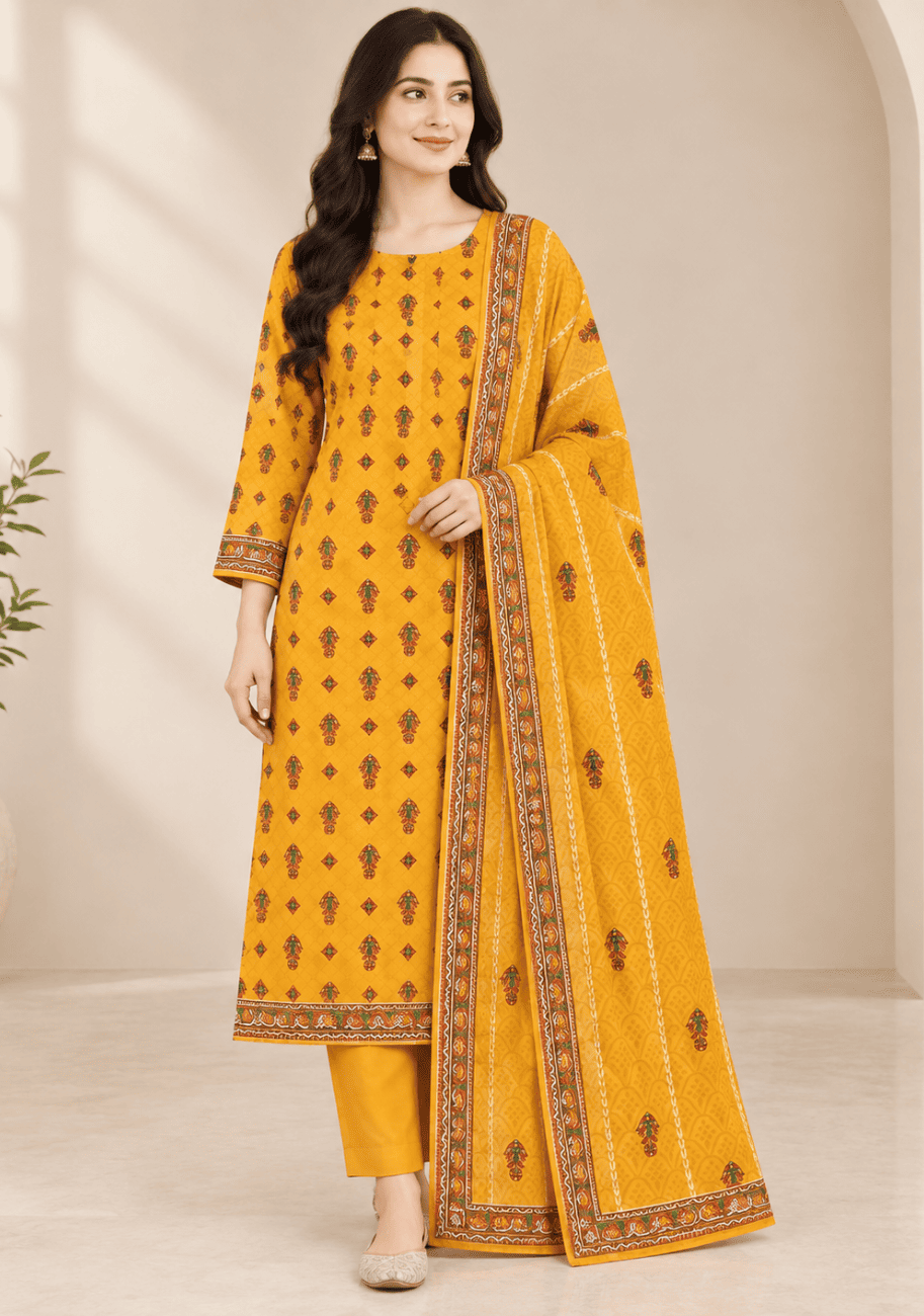 Khaadi Printed Khaddar 3PC-V1-D3