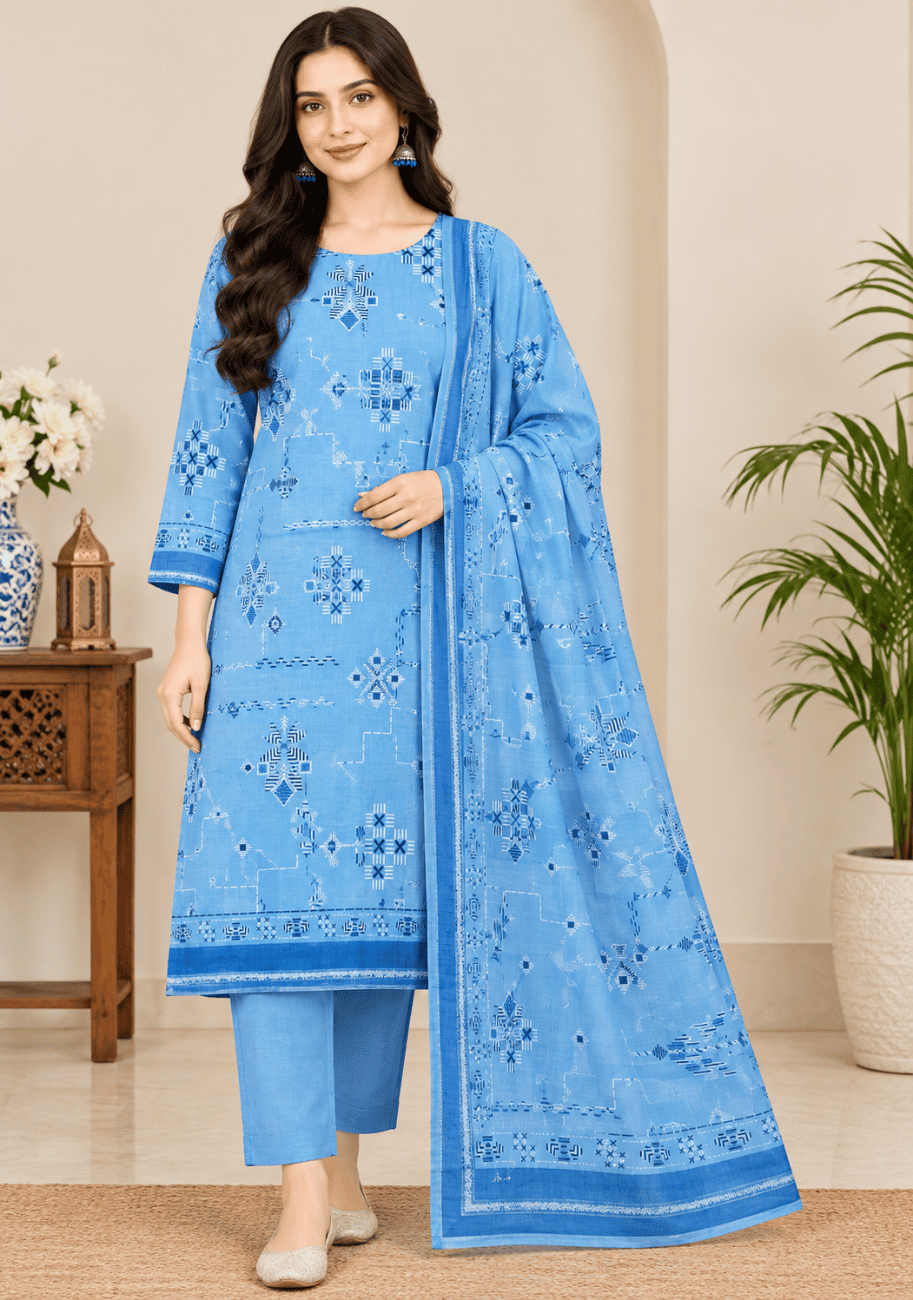 Saya Printed Khaddar 3PC-V1-D12