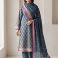Riwayat Printed Dobby Linen 3pc V1 D3