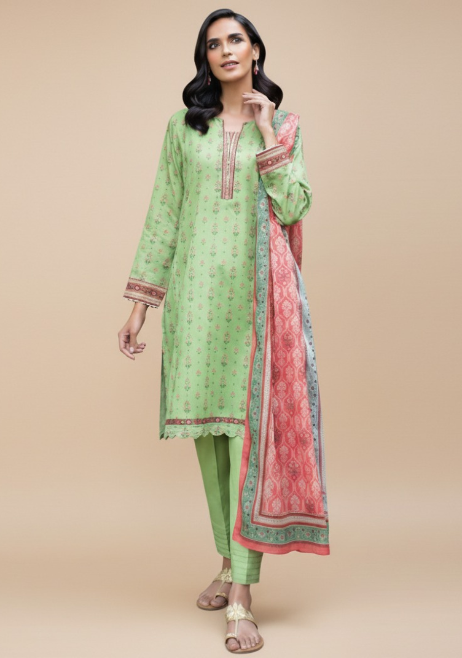 Zeen Luxury Digital Printed Lawn 3pc-D5