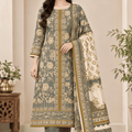 ALKARAM Premium Printed Khaddar 3PC Luxury Collection V4-D3