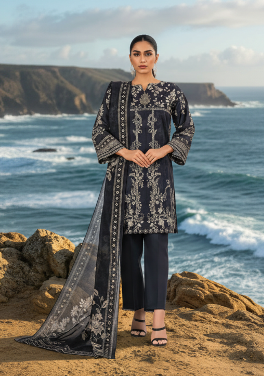 MTJ Premium Printed Lawn 3pc Vol-5 D3