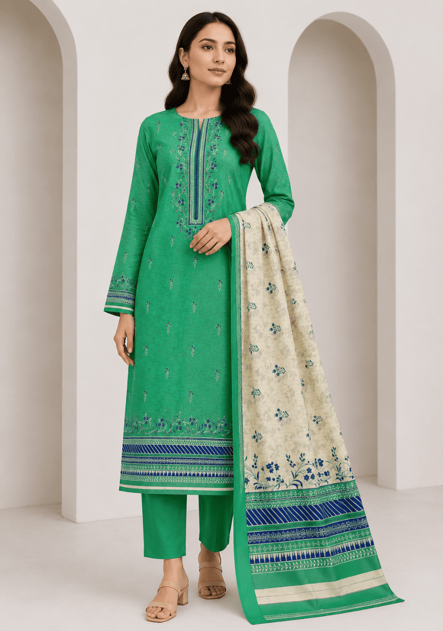 Bin Inam Dobby Luxury Printed Summer Lawn 3pc-v1-D3