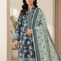 Five Star Luxury Karandi Printed 3PC Suit V5 D3