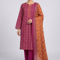 Bin Saeed Luxury Lawn 3Pc Suit Vol-1 D5