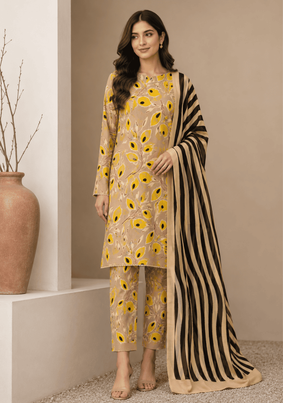Bin Inam Zee Fashion Doriya Allover 3pc-v1-D9