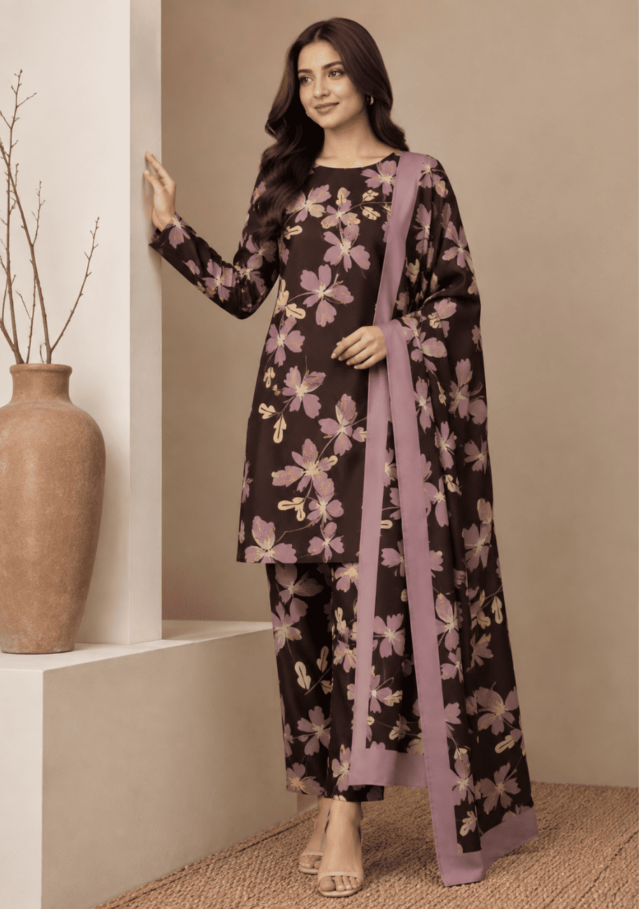 Bin Inam Zee Fashion Doriya Allover 3pc-v1-D10