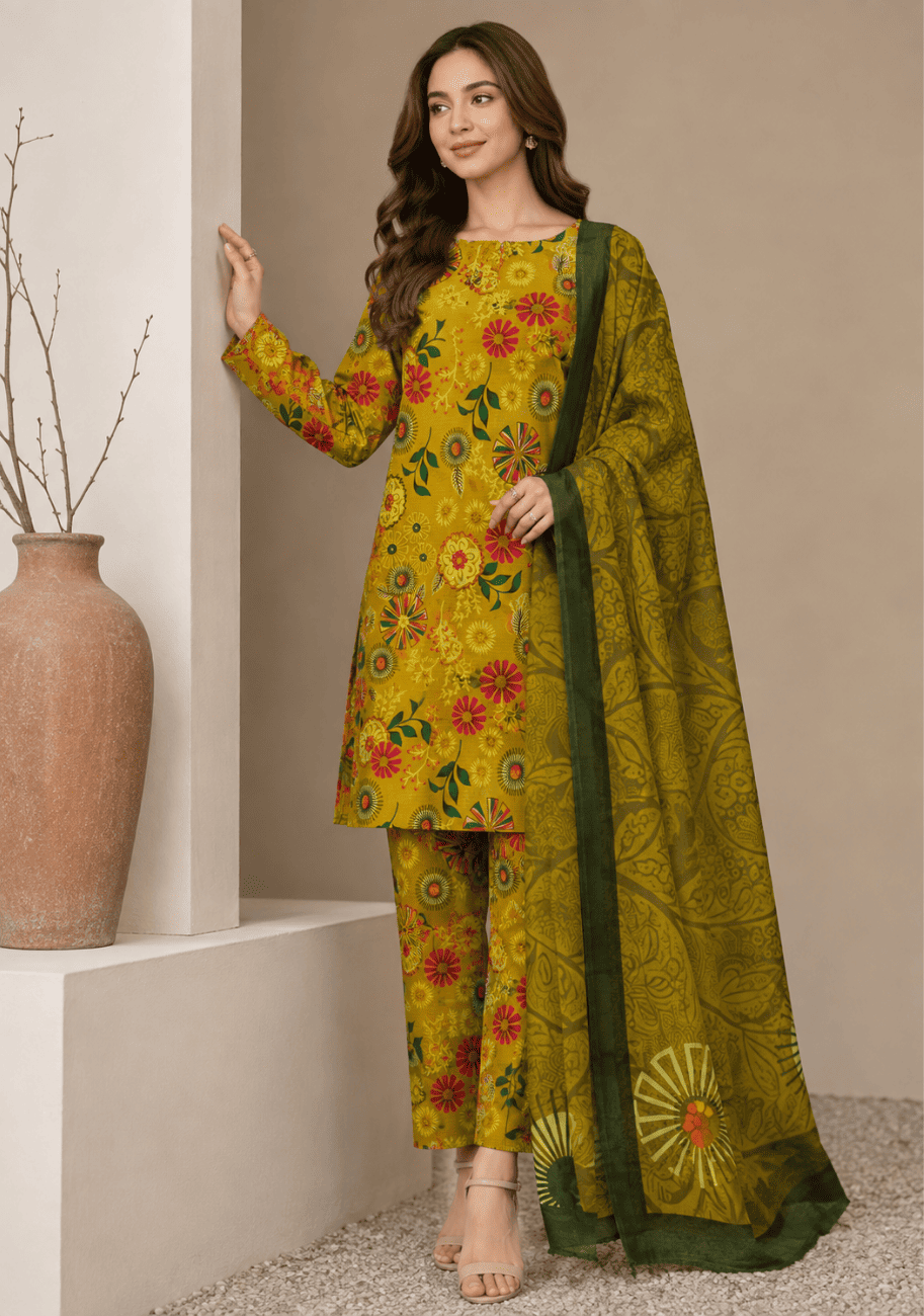 Bin Inam Zee Fashion Doriya Allover 3pc-v1-D11