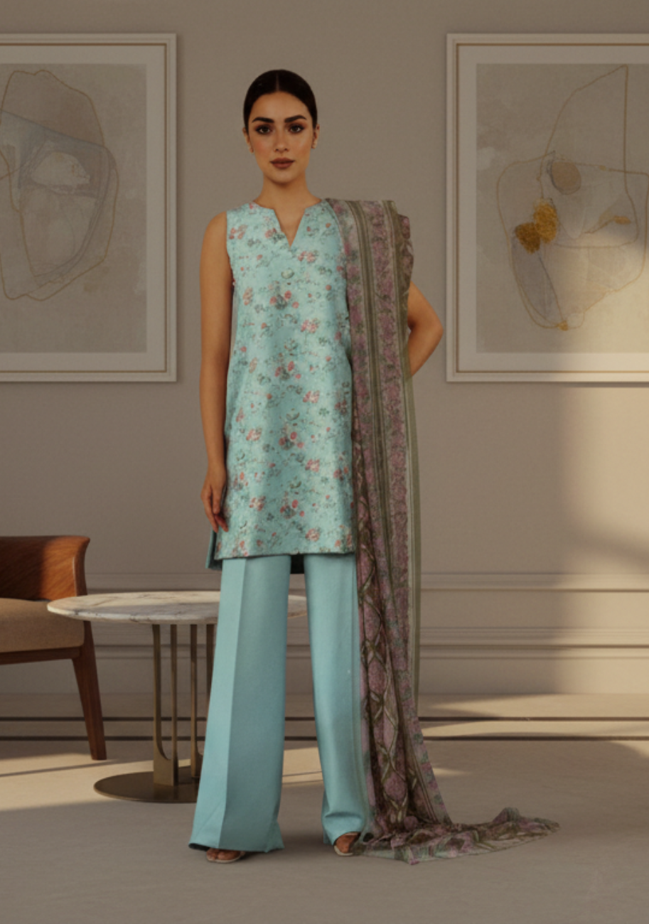 Sapphire Printed Premium Lawn 3pc D5