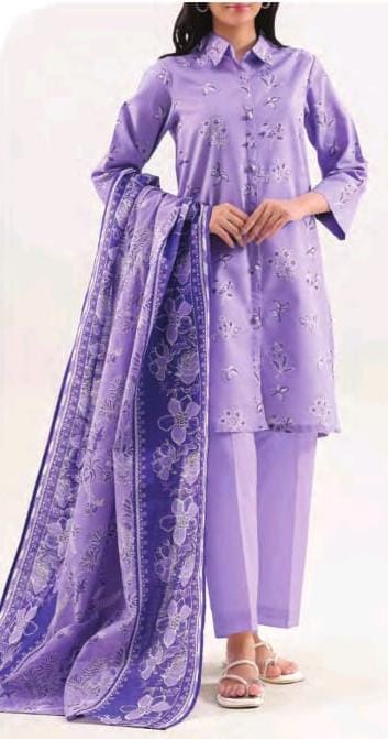 Saya Printed Cotton Khaddar 3pc D16