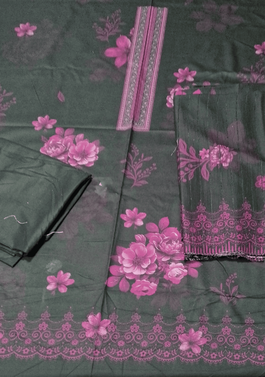 Five Star Printed Velvet Dhanak 3pc V2 D3