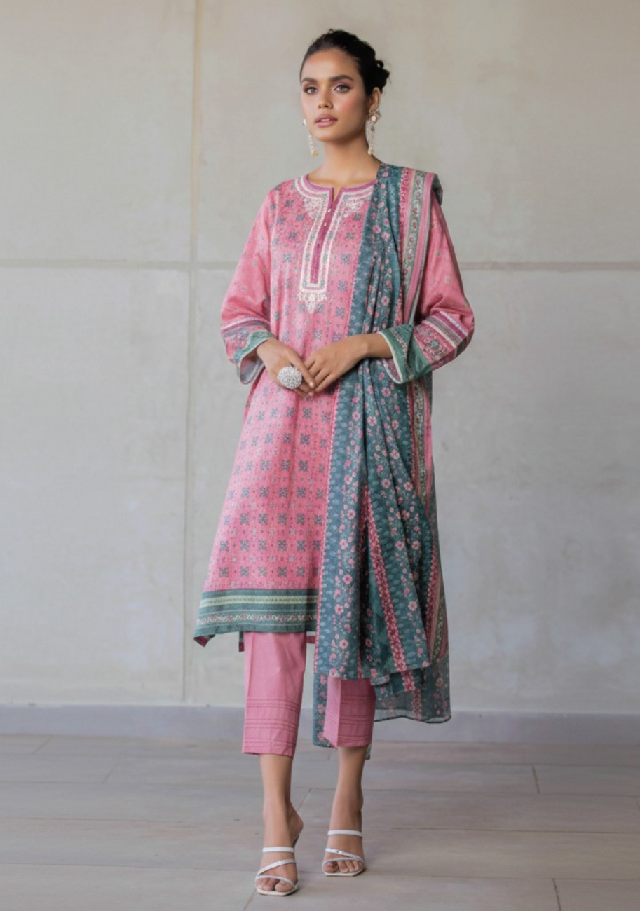 Zeen Luxury Digital Printed Lawn 3pc-D6