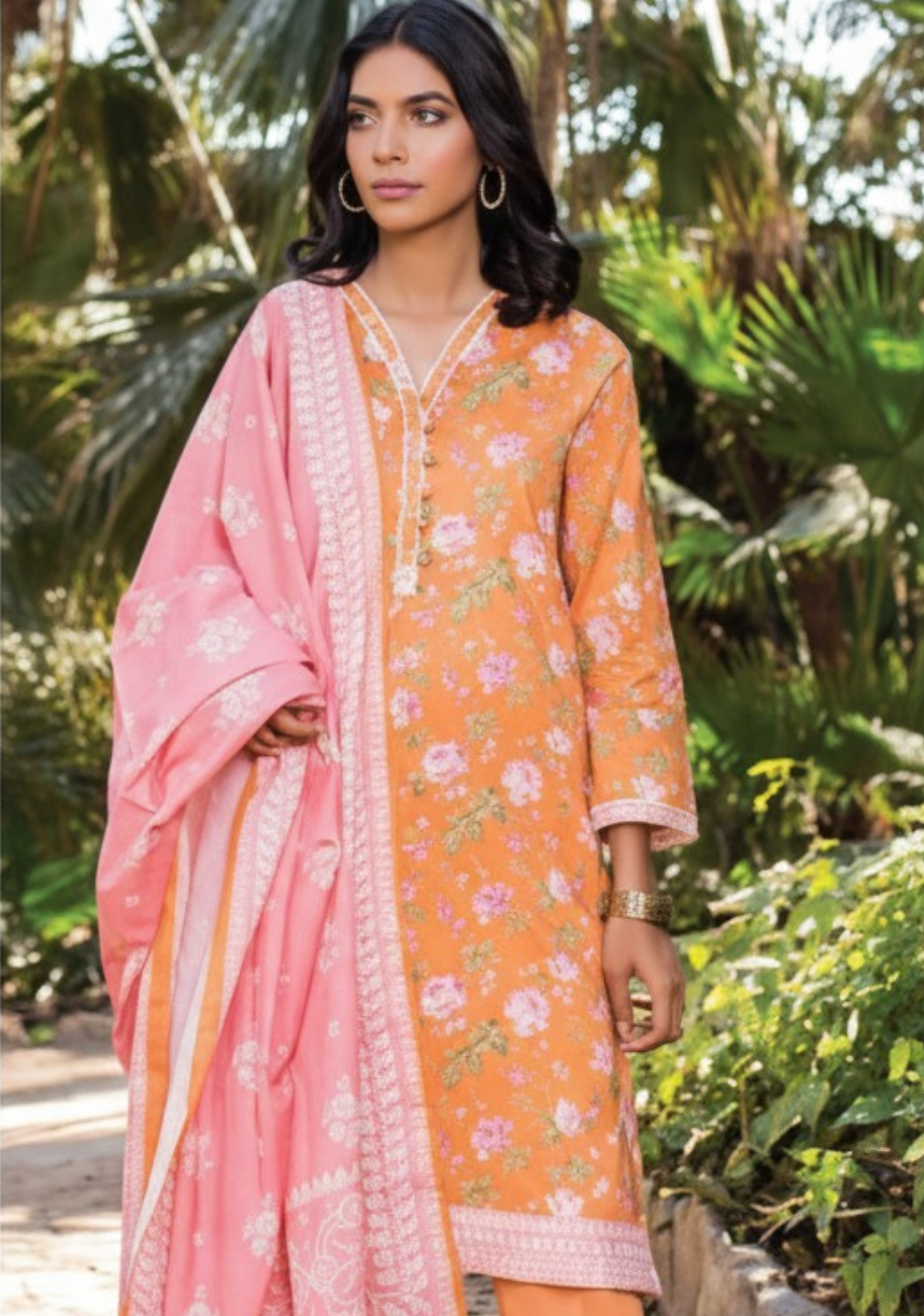 Zeen Luxury Digital Printed Lawn 3pc-D3