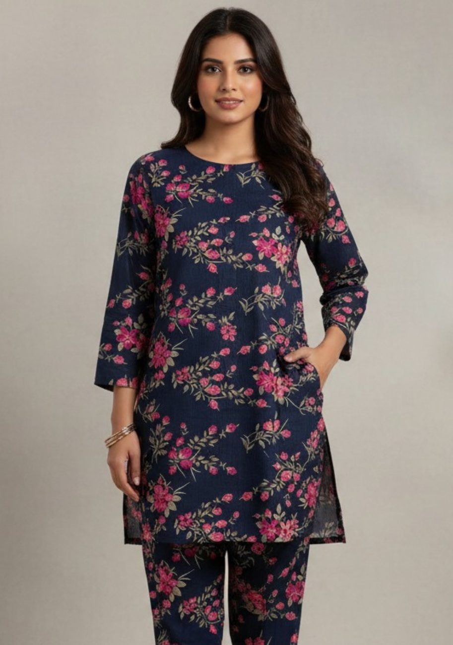 Sabeen Zari Allover Printed Premium Summer Lawn 2pc-V3-D4