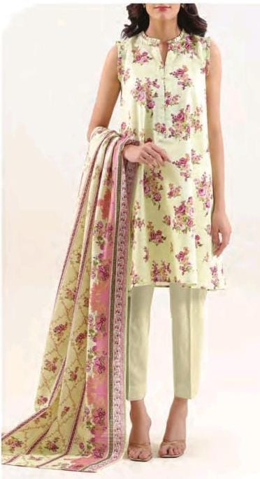 Saya Printed Cotton Khaddar 3pc D17