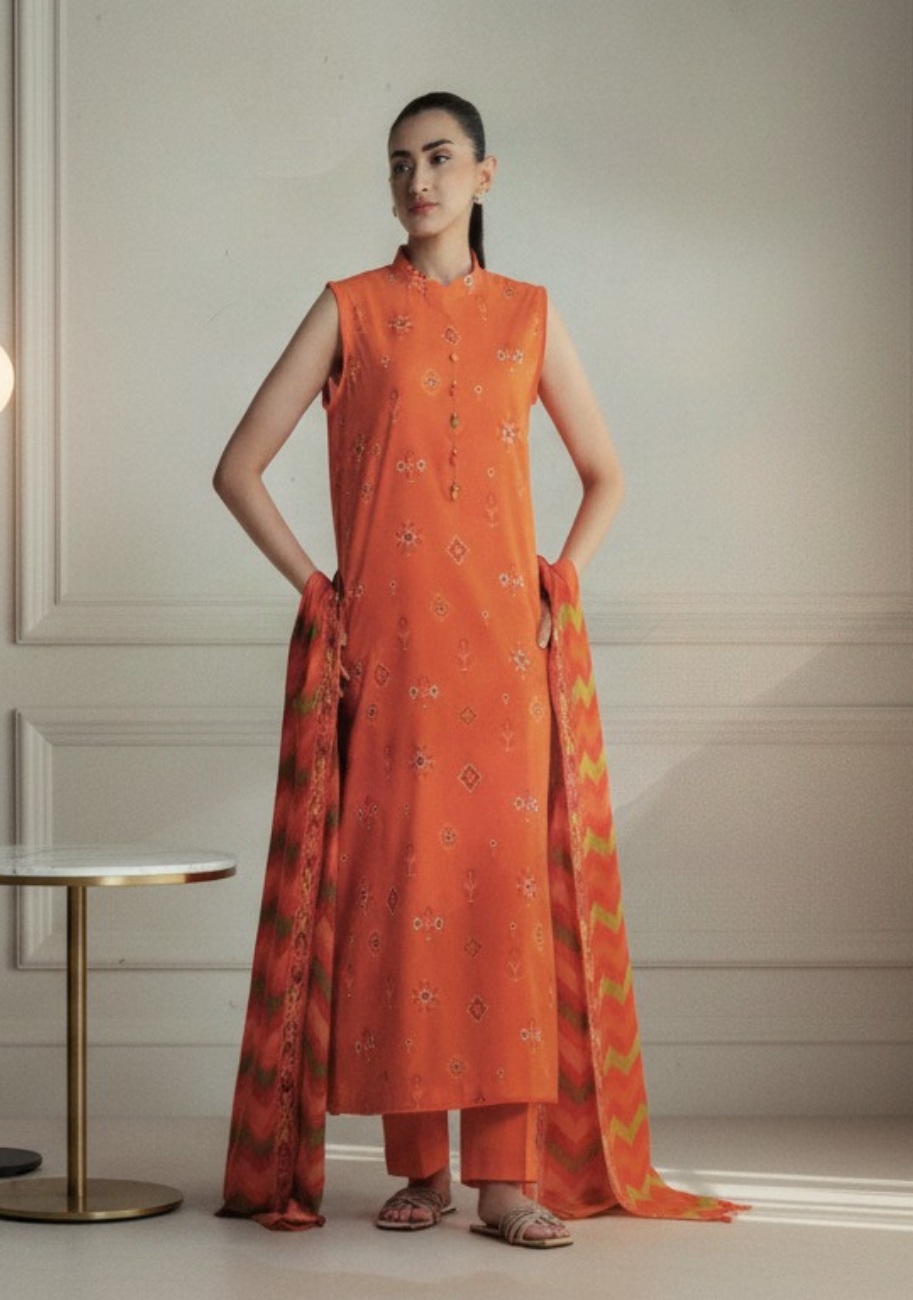 Kayseria Printed Lawn 3pc D7