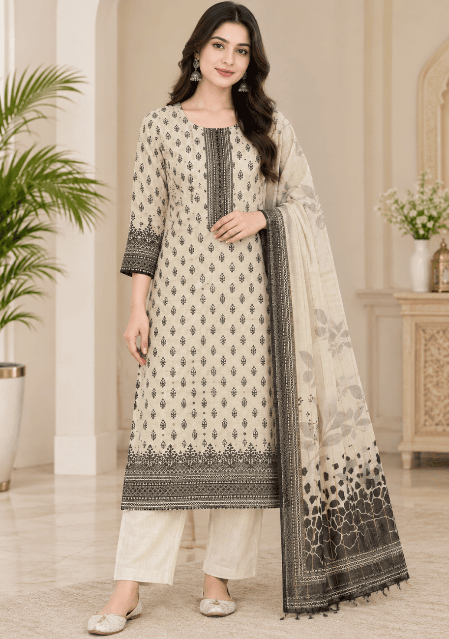Five Star Printed Velvet Dhanak 3pc V2 D4