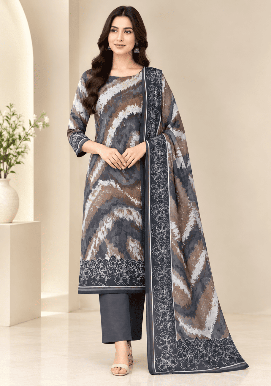 Salina Premium Printed Khaddar 3PC Luxury Collection V2-D4