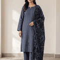 HZ Embroidered Velvet Shawl 3PC Suit Vol.2 D4