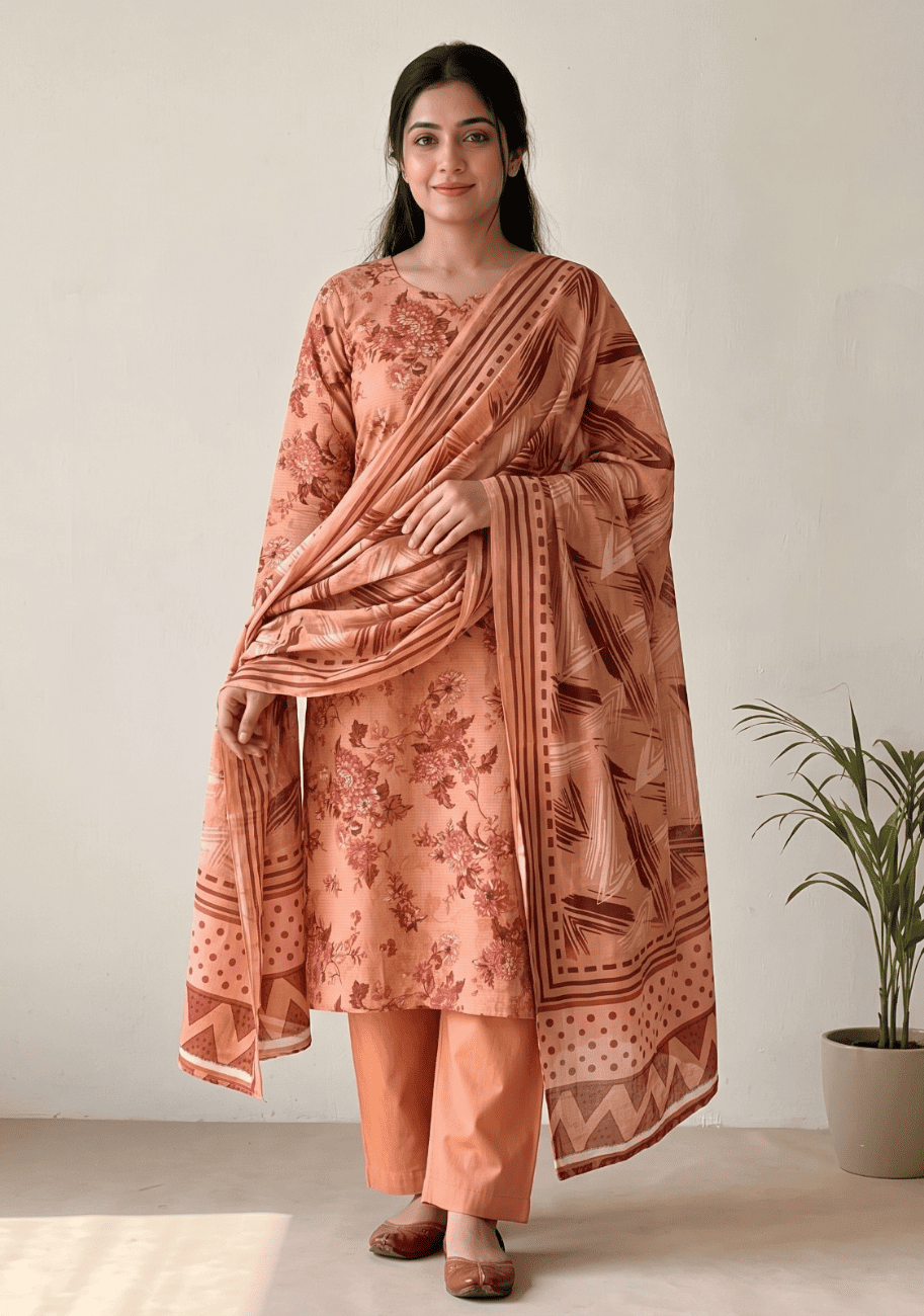 Bin Inam Jubilee Printed Linen 3pc V1 D4