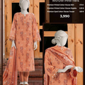MTJ Luxury Printed Khaddar Viscos 3pc D08