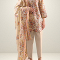 Saya Printed Cotton Khaddar 3pc D8