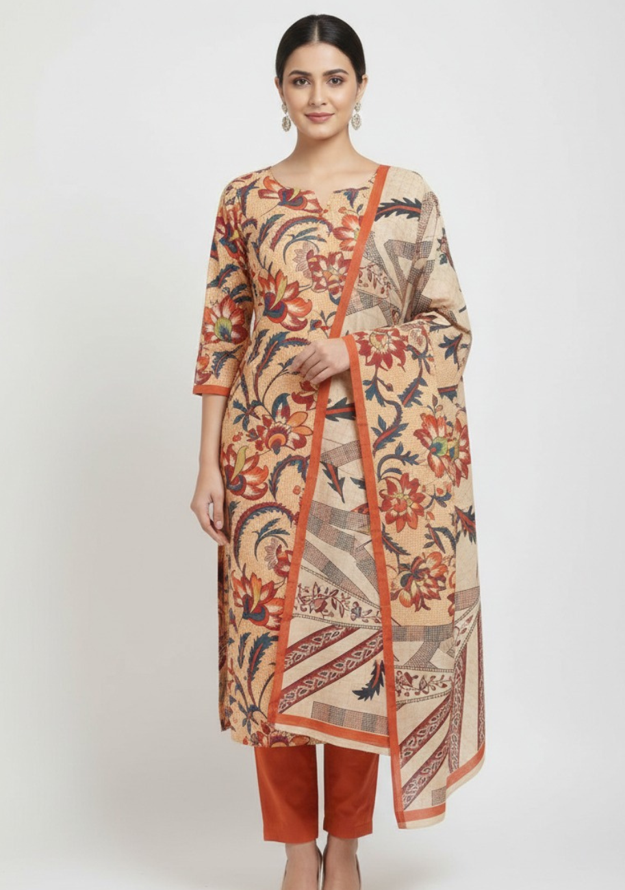 J. Luxury Printed Lawn 3pc Vol-1.D2