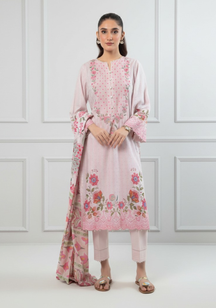 Zeen Luxury Digital Printed Lawn 3pc-D8