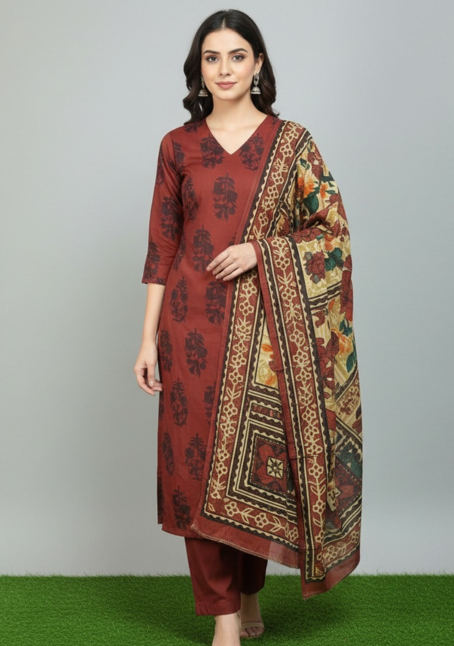 J. Luxury Printed Lawn 3pc Vol-2.D8