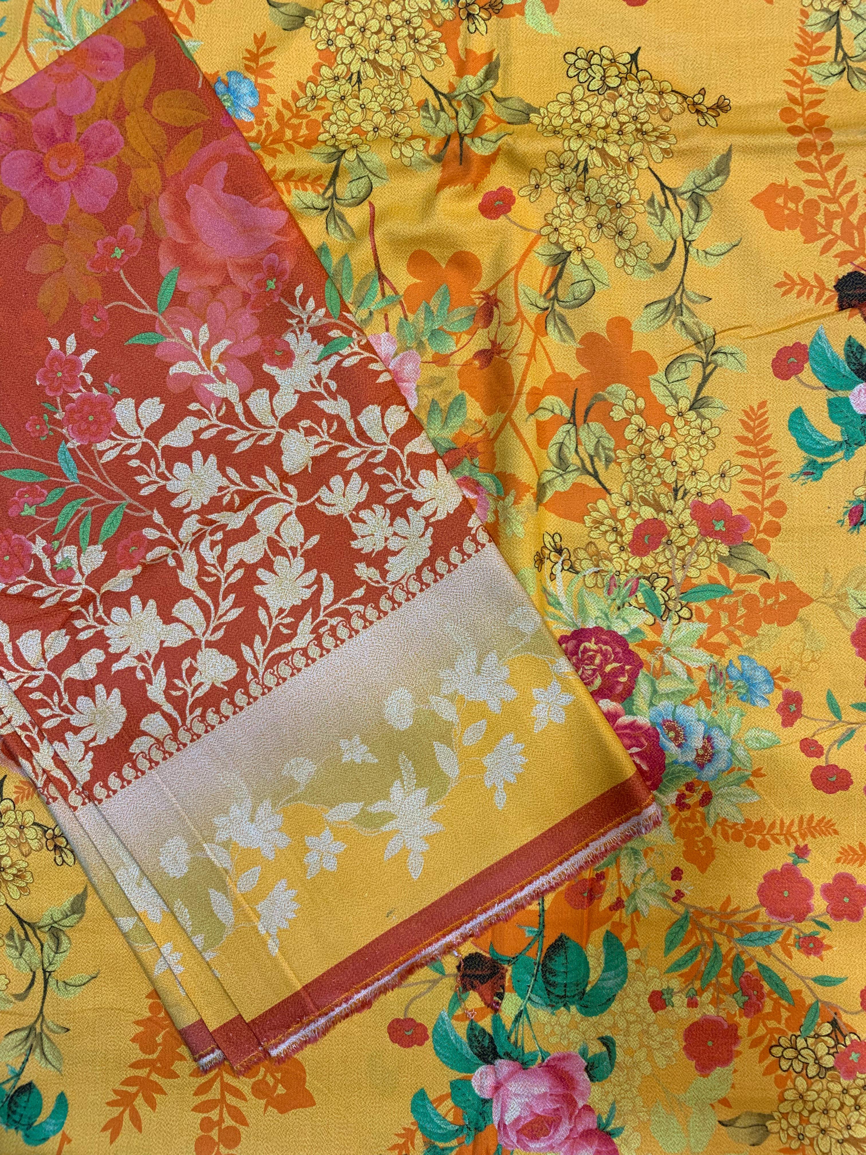 Bin Inam Printed Dhanak 3pc D8